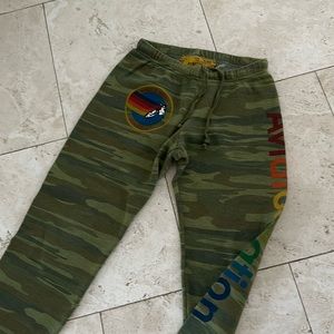 Camo aviator nation sweatpants